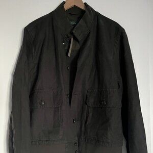 JCrew Flight Jacket (linen-cotton blend)